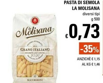 Basko La Molisana Pasta Di Semola offerta