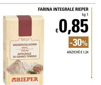Basko Rieper - Farina Integrale Di Grano Tenero 1000 G(ml) offerta