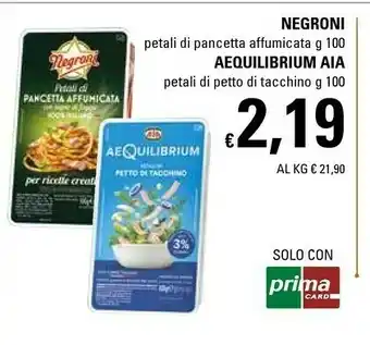 Basko Negroni Petali Di Pancetta Affumicata offerta
