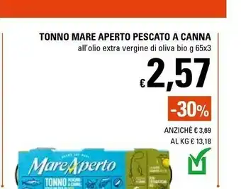 Basko Mare aperto Tonno Pescato A Canna All'Olio Extra Vergine Di Oliva Bio offerta