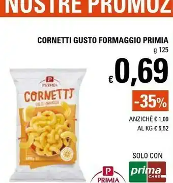 Basko Primia Cornetti Al Formaggio 125 G(ml) offerta