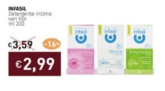 Prezzemolo e Vitale INFASIL Detergente Intimo vari tipi ml 200 offerta