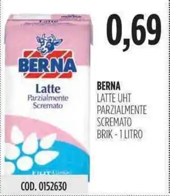 Carico Cash & Carry Berna Latte UHT Parzialmente Scremato 1lt offerta