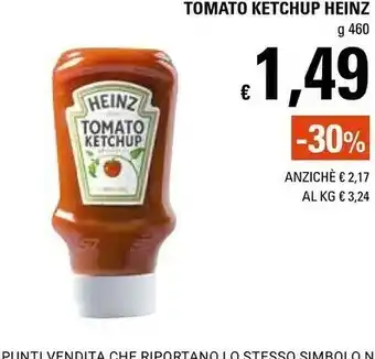 Basko Heinz Tomato Ketchup 460 G(ml) offerta