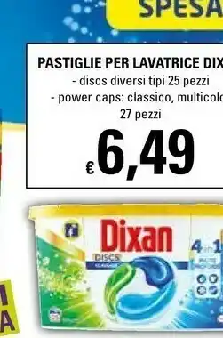 Basko Dixan Pastiglie Per Lavatrice offerta