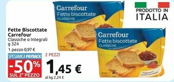 Carrefour Market Fette biscottate offerta