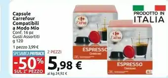 Carrefour Market Mio Cialde caffè offerta