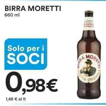 Ipercoop BIRRA MORETTI 660 ml offerta