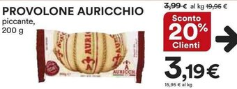 Ipercoop PROVOLONE AURICCHIO piccante, 200 g offerta
