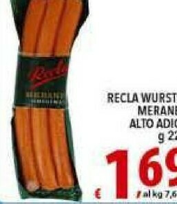 Gros Recla Wurstel offerta