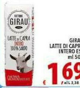 Gros Girau Formaggio di capra offerta