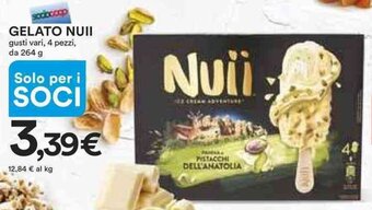 Ipercoop GELATO NUII gusti vari, 4 pezzi, da 264 g offerta