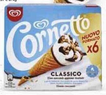 Ipercoop GELATO CORNETTO ALGIDA gusti vari, 6 pezzi, 450 g offerta