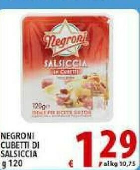 Gros Negroni Pancetta offerta