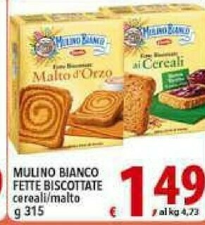 Gros Mulino Bianco Fette biscottate offerta
