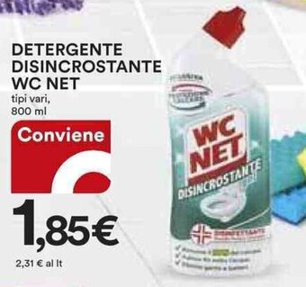 Ipercoop DETERGENTE DISINCROSTANTE WC NET tipi vari, 800 ml offerta