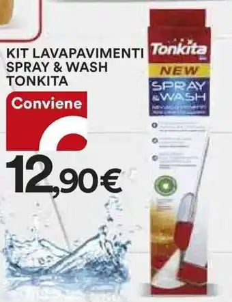 Ipercoop KIT LAVAPAVIMENTI SPRAY & WASH TONKITA offerta