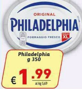 Ipercarni Philadelphia Formaggio spalmabile offerta