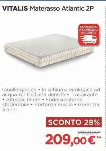 VITALIS Materasso Atlantic 2P