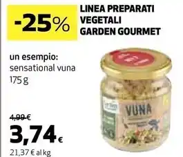 Coop Garden gourmet line preparati vegetali offerta