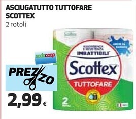 Coop Scottex asciugatutto tuttofare offerta