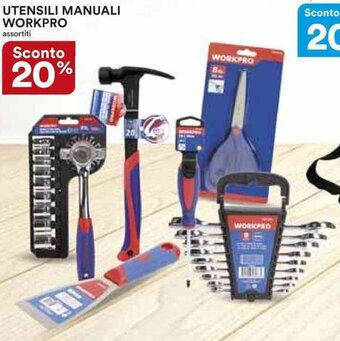 Ipercoop UTENSILI MANUALI WORKPRO assortiti offerta