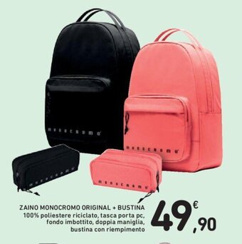 ZAINO MONOCROMO ORIGINAL + BUSTINA