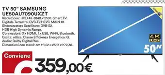 Ipercoop TV 50" SAMSUNG UE50AU7090UXZT offerta