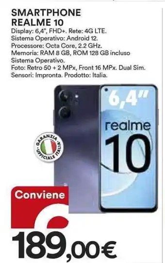 Ipercoop SMARTPHONE REALME 10 offerta