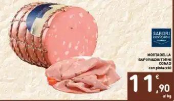 Conad MORTADELLA SAPORISDINTORNI CONAD con pistacchi offerta