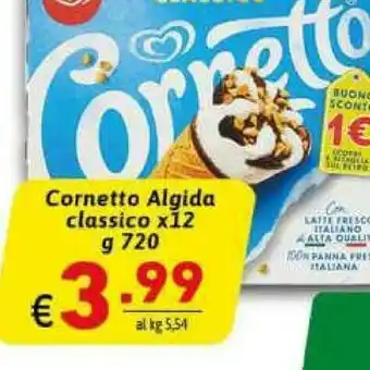 Ipercarni Algida Cornetto offerta