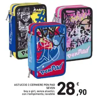 Conad ASTUCCIO 3 CERNIERE PEN PAD SEVEN offerta