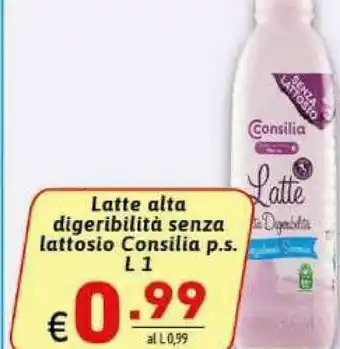 Ipercarni Consilia Latte parzialmente scremato offerta
