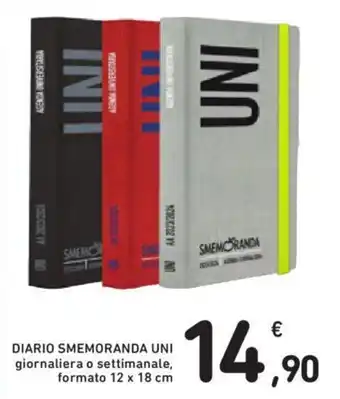 Conad DIARIO SMEMORANDA UNI offerta