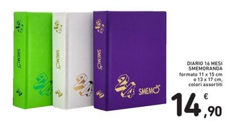 Conad DIARIO 16 MESI SMEMORANDA offerta