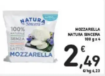 Conad MOZZARELLA NATURA SINCERA 100 gx4 offerta