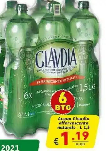 Ipercarni Clavdia Acqua offerta