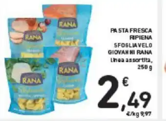 Conad PASTA FRESCA RIPIENA SFOGLIA VELO GIOVANNI RANA thea assortita, 250 G offerta