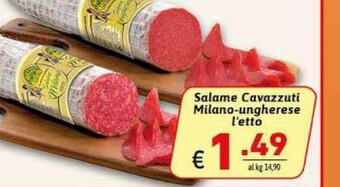 Ipercarni Salame milano offerta