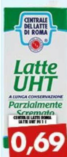 Gros Centrale del latte di roma Latte parzialmente scremato offerta