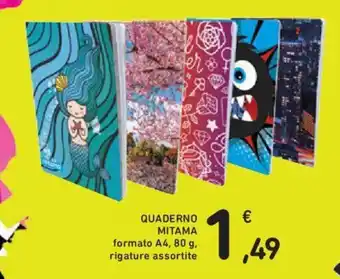 Conad QUADERNO MITAMA formato A4, 80 g offerta