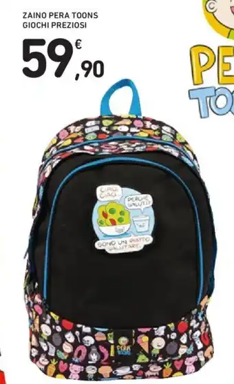 Conad ZAINO PERA TOONS GIOCHI PREZIOSI offerta