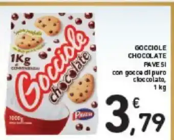Conad GOCCIOLE CHOCOLATE PAVESI con gocce di puro cloccolato, 1 kg offerta