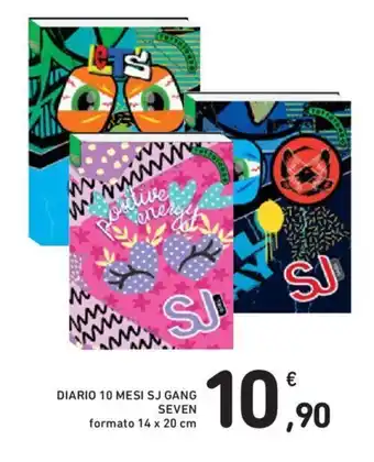 Conad DIARIO 10 MESI SJ GANG SEVEN formato 14 x 20 cm offerta