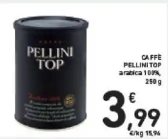 Conad CAFFÈ PELLINI TOP arabica 100%, 250g offerta