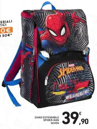 Conad ZAINO ESTENSIBILE SPIDER-MAN SEVEN offerta