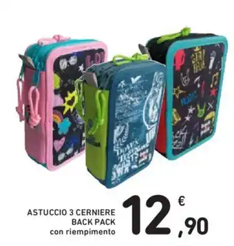Conad ASTUCCIO 3 CERNIERE BACK PACK con riempimento offerta