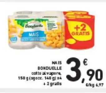 Conad MAIS BONDUELLE cotto al vapore, 150 g (sgocc. 140 g) x4 + 2 gratis offerta