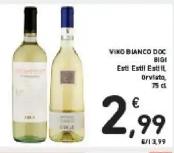 Conad VINO BIANCO DOC Esti Esti! Esti II. Orvieto, 75cl offerta