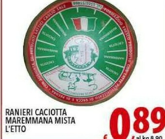 Iper Triscount Ranieri Caciotta offerta